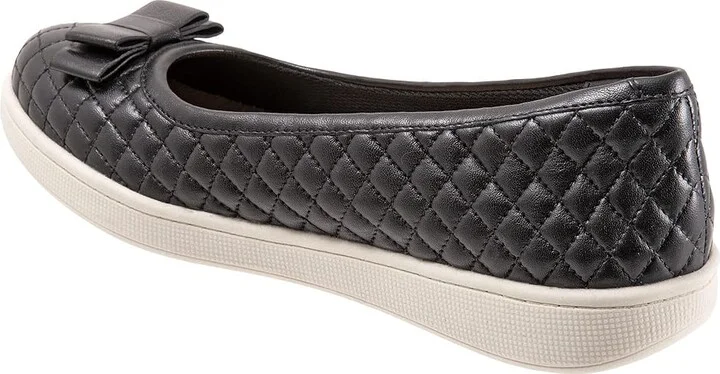 Trotters Anna Women's Flat Shoes Black : 5.5 M (B), Leather - Image 4