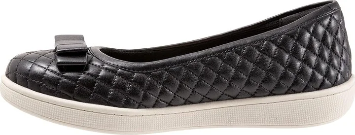 Trotters Anna Women's Flat Shoes Black : 5.5 M (B), Leather - Image 6