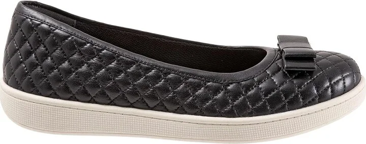 Trotters Anna Women's Flat Shoes Black : 5.5 M (B), Leather - Image 7