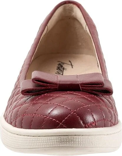 Trotters Anna Women's Flat Shoes Dark Red : 10 N (AA), Leather - Image 5