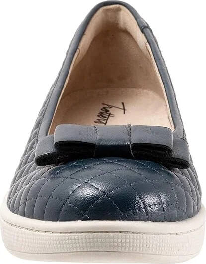 Trotters Anna Women's Flat Shoes Navy : 9.5 M (B), Leather - Image 5