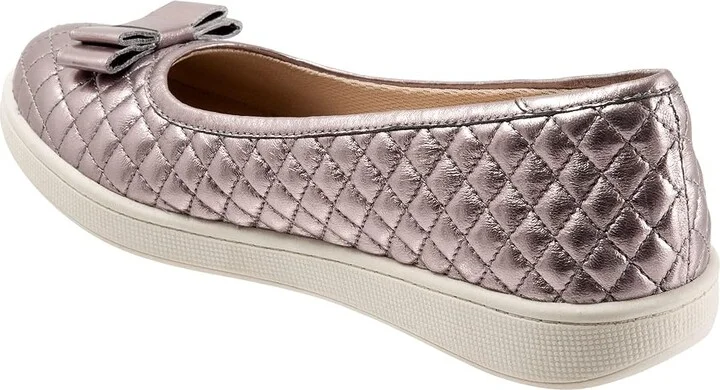 Trotters Anna Women's Flat Shoes Pewter : 11 M (B), Leather - Image 4