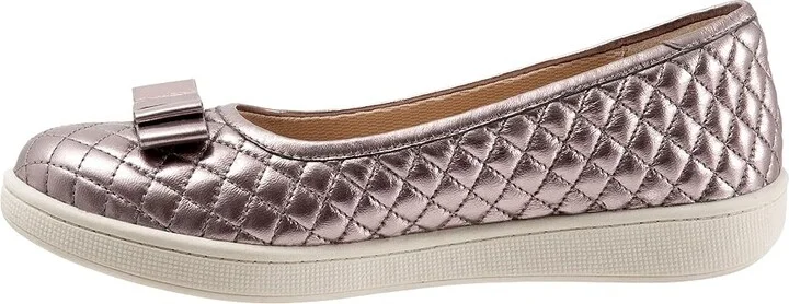 Trotters Anna Women's Flat Shoes Pewter : 11 M (B), Leather - Image 6