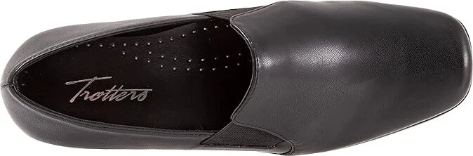 Trotters Ash Women's Slip on Shoes Black Nappa Glove : 6 M (B), Synthetic - Image 2