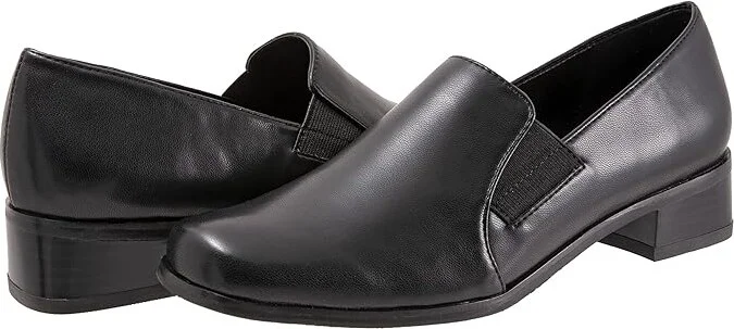 Trotters Ash Women's Slip on Shoes Black Nappa Glove : 6 M (B), Synthetic