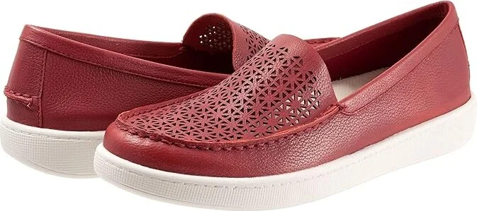 Trotters Audrey Women's Shoes Dark Red : 9.5 M (B), Leather
