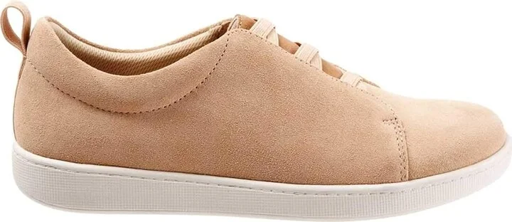 Trotters Avrille Women's Shoes Ivory Suede Leather/Veg : 7.5 M (B), Synthetic/Leather - Image 5