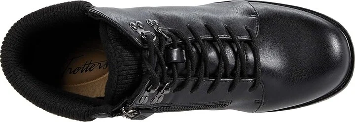Trotters Becky 2.0 Women's Boots Black Smooth Veg Calf Leather : 9.5 M (B), Textile/Synthetic - Image 2