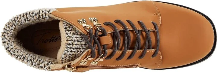 Trotters Becky 2.0 Women's Boots Brown Veg Calf Leather : 6.5 M (B), Textile/Synthetic - Image 2