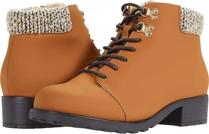Trotters Becky 2.0 Women's Boots Brown Veg Calf Leather : 6.5 M (B), Textile/Synthetic