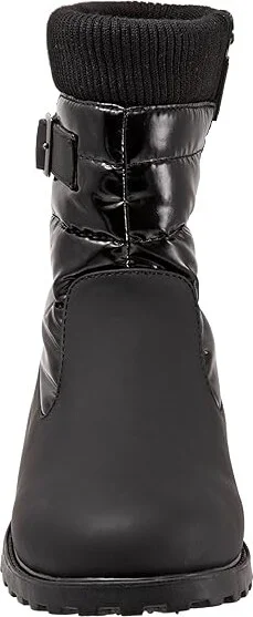 Trotters Berry Mid Women's Cold Weather Boots Black/Patent Veg Calf Leather : 8 N (AA), Synthetic - Image 5