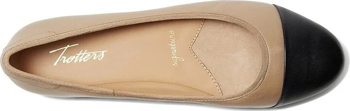 Trotters Clara Women's Shoes Beige/Black : 10 M (B), Leather - Image 2