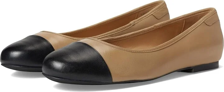 Trotters Clara Women's Shoes Beige/Black : 10 M (B), Leather
