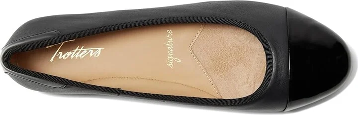 Trotters Clara Women's Shoes Black : 9 W (D), Leather - Image 2