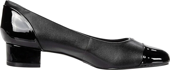 Trotters Daisy Women's Shoes Black Leather/Patent Leather : 7 WW (EE) - Image 7