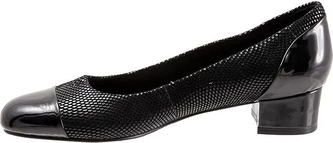 Trotters Daisy Women's Shoes Black Mini Dot : 7.5 WW (EE), Synthetic - Image 6