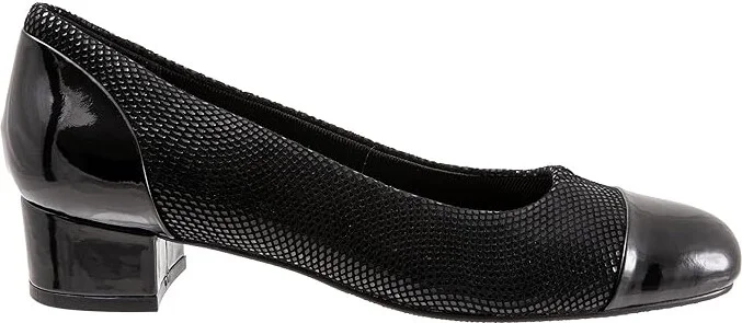 Trotters Daisy Women's Shoes Black Mini Dot : 7.5 WW (EE), Synthetic - Image 7