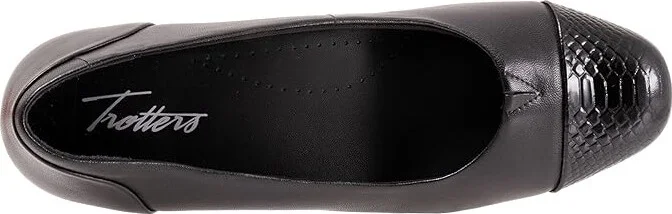 Trotters Daisy Women's Shoes Black Snake : 7 N (AA), Synthetic - Image 2