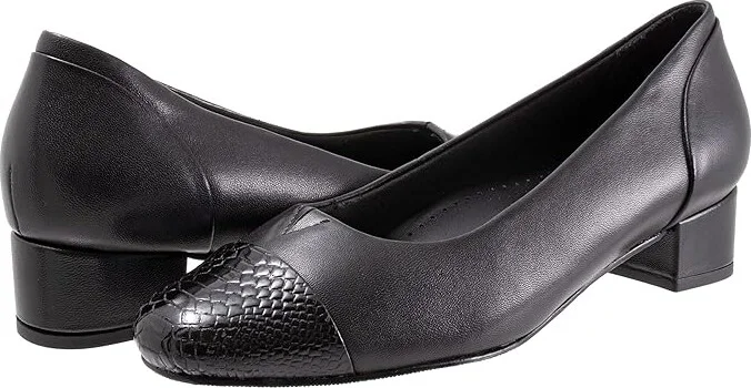 Trotters Daisy Women's Shoes Black Snake : 7 N (AA), Synthetic