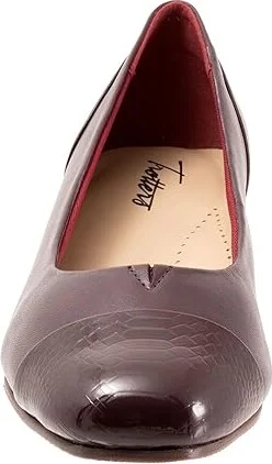 Trotters Daisy Women's Shoes Burgundy/Snake : 12 M (B), Synthetic - Image 5