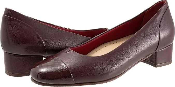 Trotters Daisy Women's Shoes Burgundy/Snake : 12 M (B), Synthetic