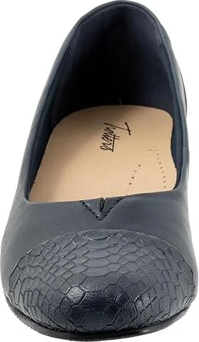 Trotters Daisy Women's Shoes Navy Snake : 10 N (AA), Synthetic - Image 5