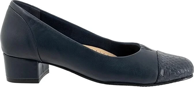 Trotters Daisy Women's Shoes Navy Snake : 10 N (AA), Synthetic - Image 7