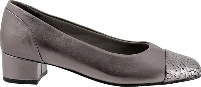 Trotters Daisy Women's Shoes Pewter Snake : 8 N (AA) - Image 7