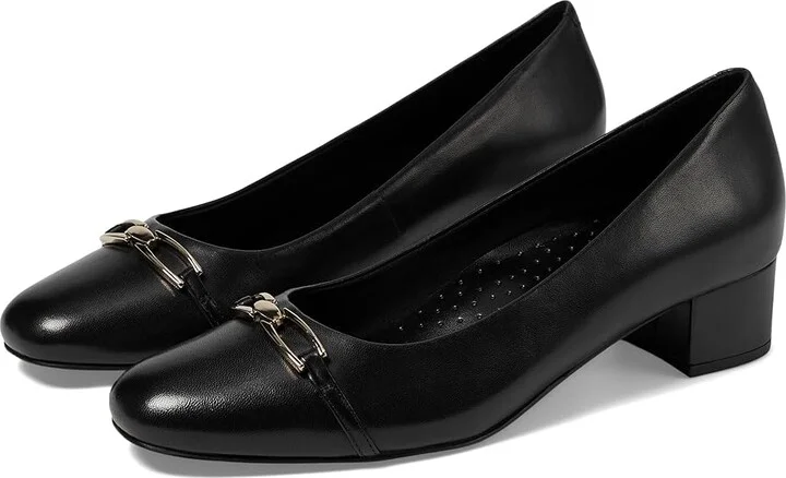 Trotters Dakota High Women's Heels Black : 8.5 W (D), Leather