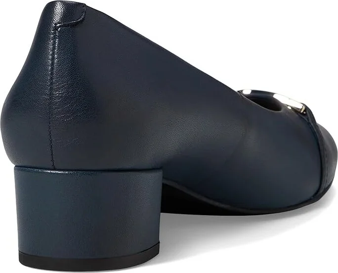 Trotters Dakota High Women's Heels Navy : 12 W (D), Leather - Image 4