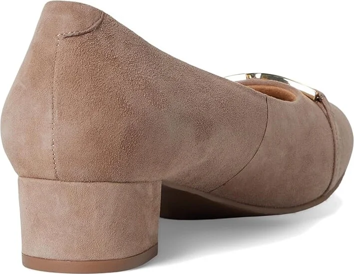 Trotters Dakota High Women's Heels Taupe Suede : 7 N (AA), Leather - Image 4