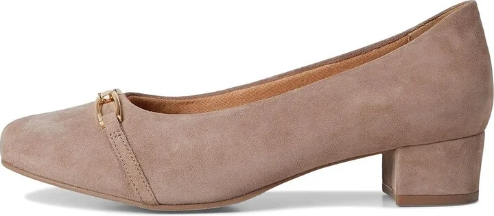 Trotters Dakota High Women's Heels Taupe Suede : 7 N (AA), Leather - Image 6