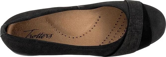 Trotters Danni Women's Shoes Black Nubuck : 5.5 M (B), Suede - Image 2