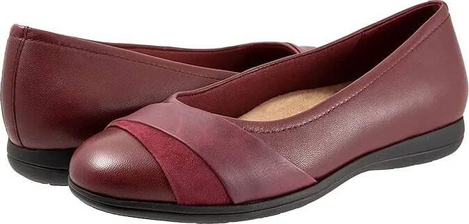 Trotters Danni Women's Shoes Dark Red : 9 M (B)