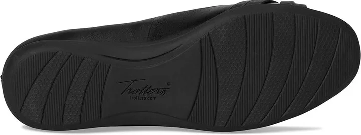 Trotters Daphne Women's Flat Shoes Black : 11 WW (EE), Leather - Image 3