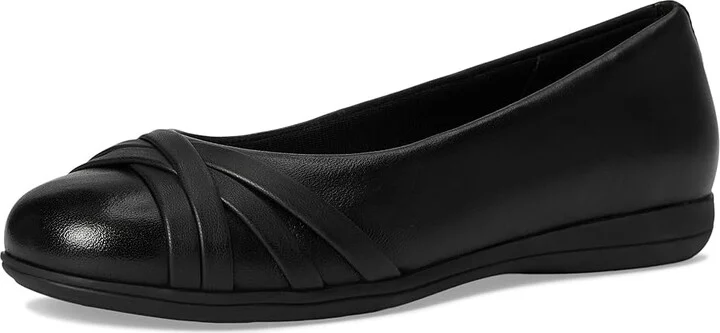 Trotters Daphne Women's Flat Shoes Black : 11 WW (EE), Leather - Image 5