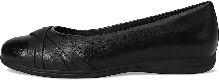 Trotters Daphne Women's Flat Shoes Black : 11 WW (EE), Leather - Image 6