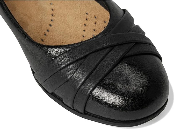 Trotters Daphne Women's Flat Shoes Black : 11 WW (EE), Leather - Image 7