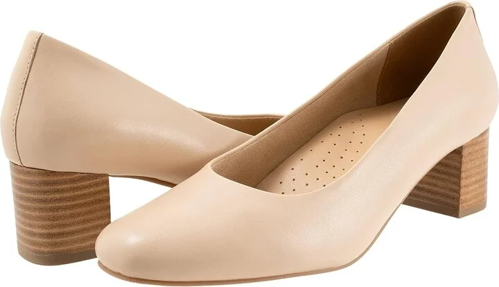 Trotters Daria High Women's Heels Beige : 6 M (B), Suede