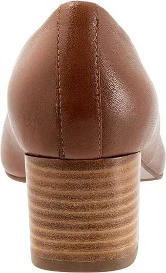 Trotters Daria High Women's Heels Cognac : 5 M (B), Suede - Image 4