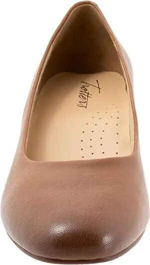 Trotters Daria High Women's Heels Cognac : 5 M (B), Suede - Image 5