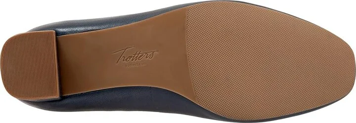 Trotters Daria High Women's Heels Navy : 10 N (AA), Suede - Image 3