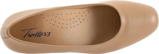 Trotters Daria High Women's Heels Nude : 9.5 WW (EE), Leather - Image 2