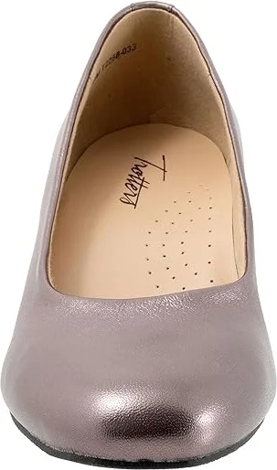 Trotters Daria High Women's Heels Pewter : 11 M (B), Leather - Image 5