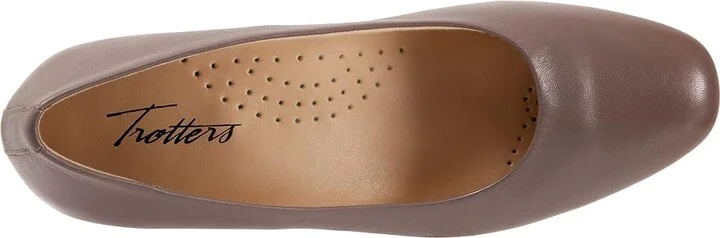 Trotters Daria High Women's Heels Taupe : 12 W (D), Suede - Image 2