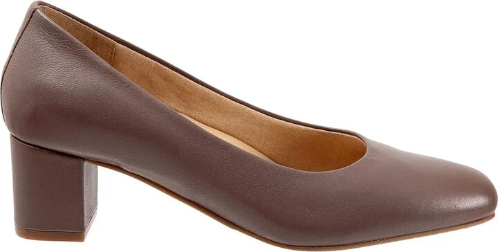 Trotters Daria High Women's Heels Taupe : 12 W (D), Suede - Image 7