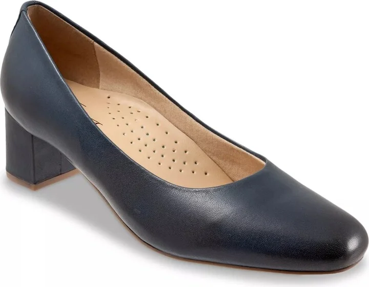 Navy Leather