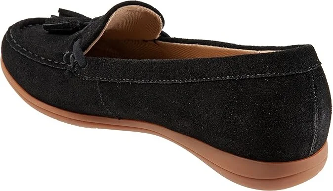 Trotters Dawson Women's Flat Shoes Black Suede : 6.5 M (B) - Image 4