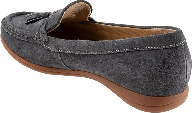 Trotters Dawson Women's Flat Shoes Grey Suede : 11 N (AA) - Image 4