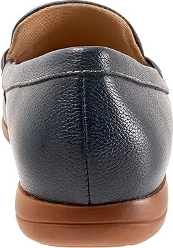 Trotters Dawson Women's Flat Shoes Navy : 6 M (B), Leather - Image 4